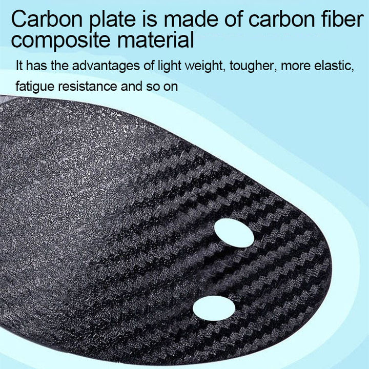 Premium Carbon Fiber Insoles for Running - Full Palm Arch Support, Strong Boost, Enhanced Stability, Anti-Torsion for 