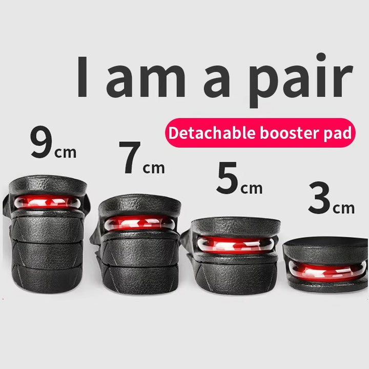 Premium Height Increase Insoles - Air Cushion Elevator Inserts for Men & Women, Adjustable 3-9cm Lift Kits for Comfort and 