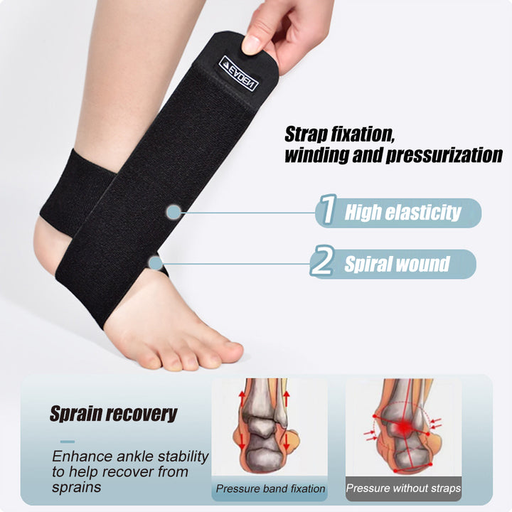Premium Adjustable Ankle Brace Support for Men, Women & Kids – Ultrathin High-Elastic Compression Sleeves for Pain Relief & 