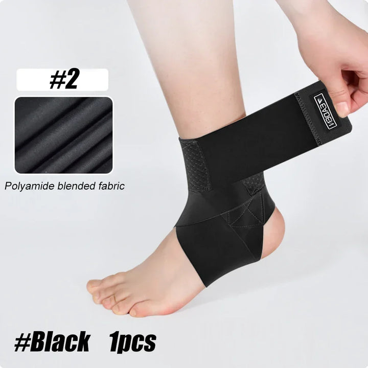 Premium Adjustable Ankle Brace Support for Men, Women & Kids – Ultrathin High-Elastic Compression Sleeves for Pain Relief & 