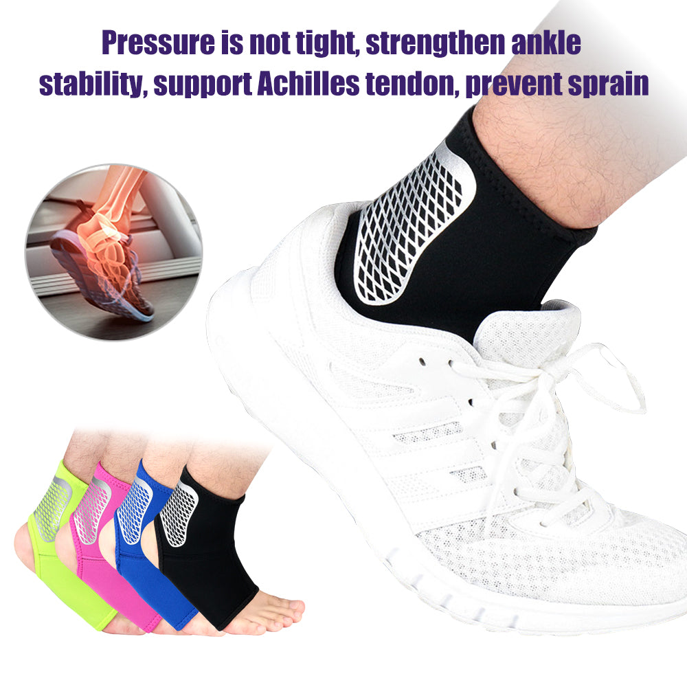 Premium Adjustable Ankle Brace Support for Men, Women & Kids – Ultrathin High-Elastic Compression Sleeves for Pain Relief & 