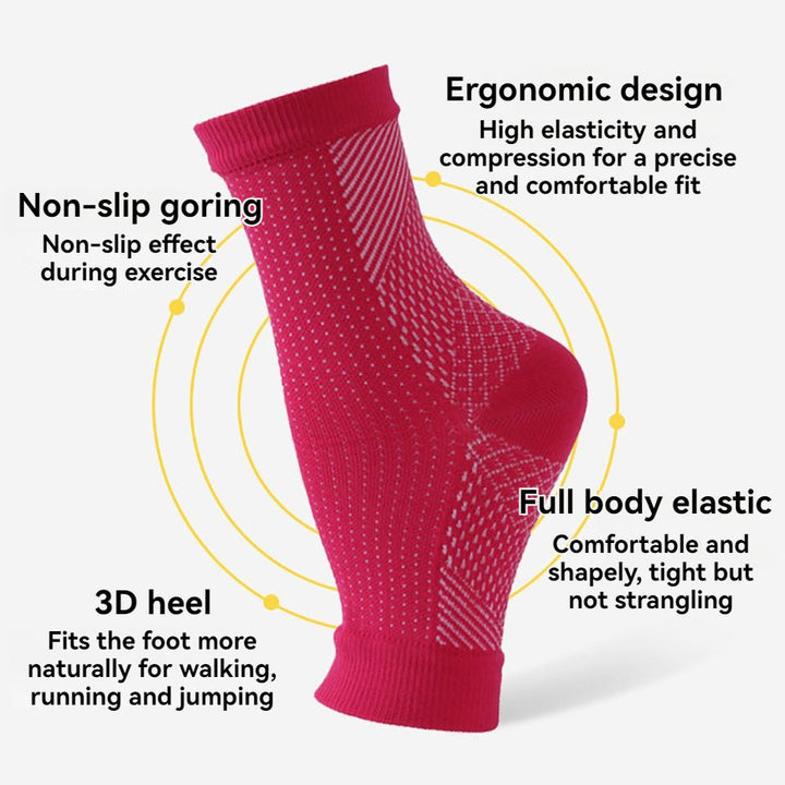 Premium Comfort Foot Compression Anklets for Men & Women – Relieve Swelling, Anti-Fatigue Support, Size S-2XL, Lightweight