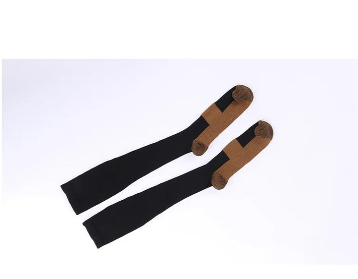 Premium Compression Socks for Men & Women – Copper-Infused Anti-Fatigue Pain Relief – Varicose Vein & Knee High Support – Nylon Stockings for Comfort and Circulation - StrengthXPhysiotherapy