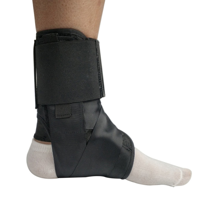 Premium Adjustable Ankle Brace Support for Sports - Lace Up Stabilizer Straps for Sprained Foot - Compression Sleeve - Availa