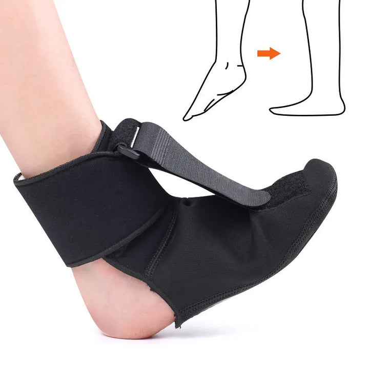 Premium Ankle Support Brace for Foot Drop Rehabilitation, Protective Splint with Adjustable Fixation Strips, Ideal for 