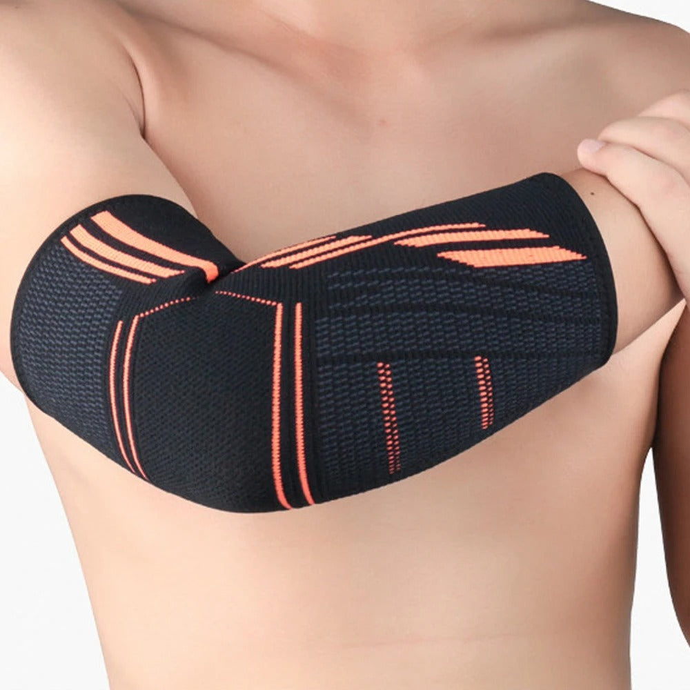 Premium Elbow Support Brace for Sports, Tennis, Golf & Basketball - Elastic Compression Sleeve, Anti-Slip Design for Elbow Pain Relief, Arthritis & Tendonitis Protection, Unisex, 1PC - StrengthXPhysiotherapy