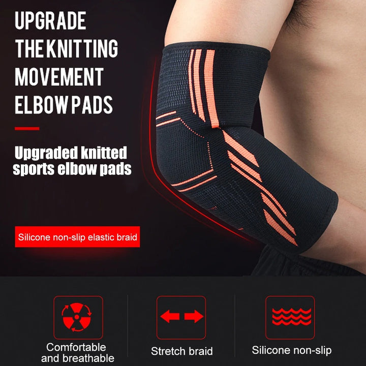 Premium Elbow Support Brace for Sports, Tennis, Golf & Basketball - Elastic Compression Sleeve, Anti-Slip Design for Elbow Pain Relief, Arthritis & Tendonitis Protection, Unisex, 1PC - StrengthXPhysiotherapy