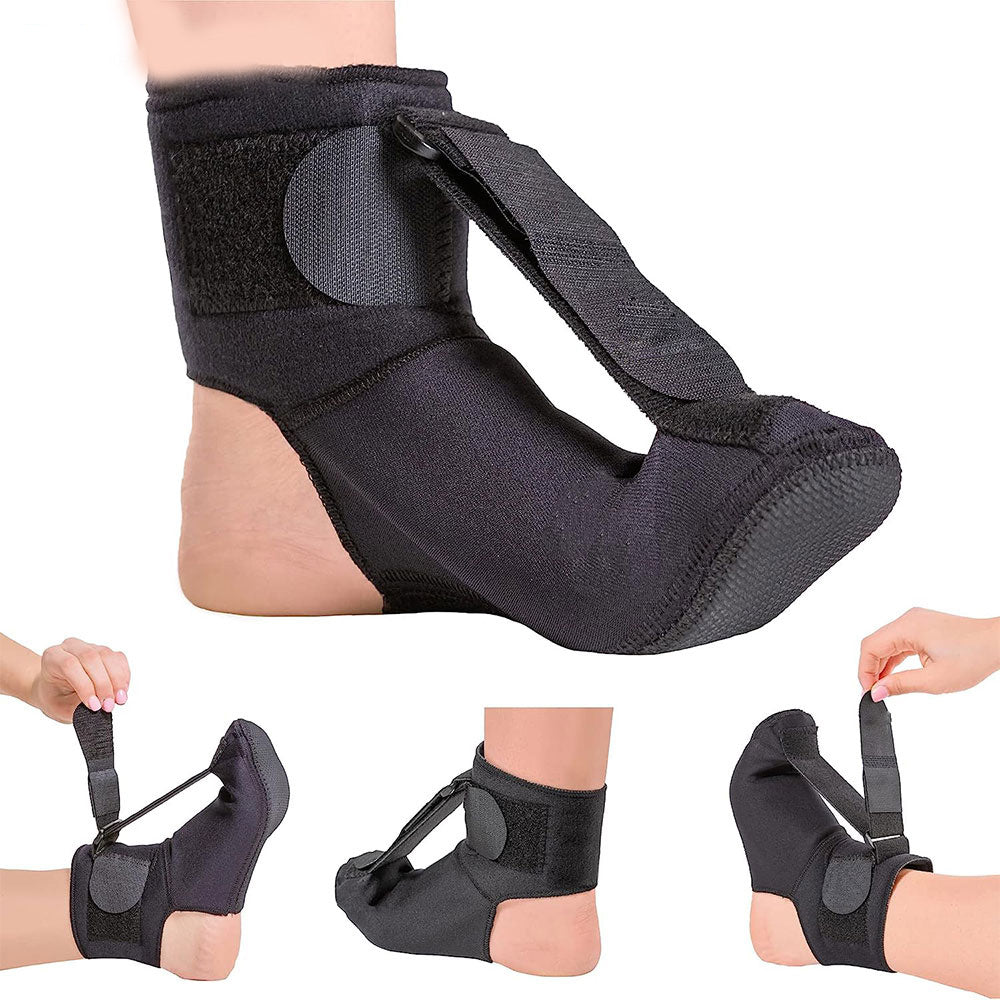 Premium Plantaar Fasciitis Night Splint Sock - Soft Foot Drop Brace for Pain Relief, Adjustable Stretcher for Achilles 
