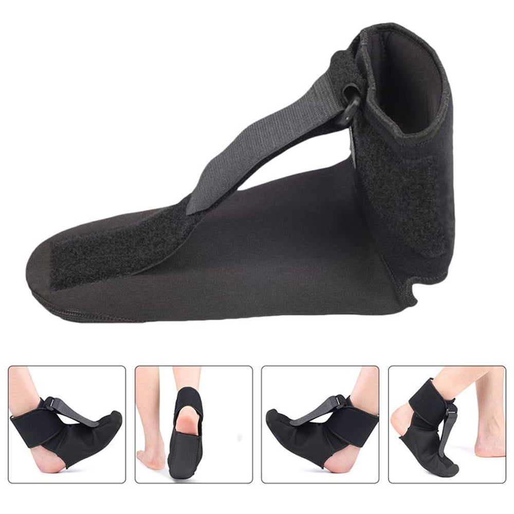 Premium Plantaar Fasciitis Night Splint Sock - Soft Foot Drop Brace for Pain Relief, Adjustable Stretcher for Achilles 