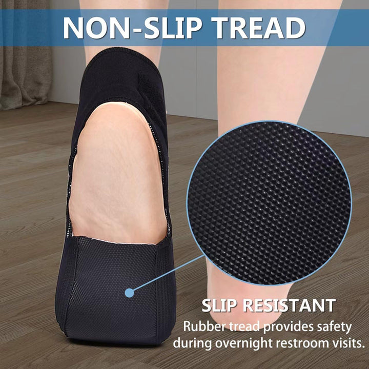 Premium Plantaar Fasciitis Night Splint Sock - Soft Foot Drop Brace for Pain Relief, Adjustable Stretcher for Achilles 