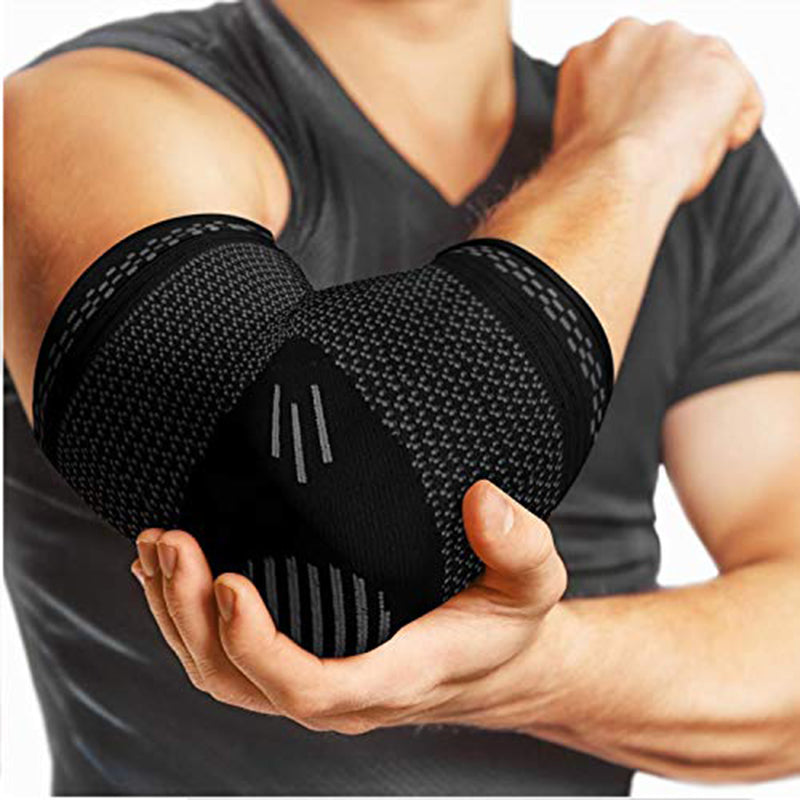 Premium Elastic Elbow Brace for Sports, Compression Arm Sleeve, Breathable Elbow Pads for Safety and Support, Adjustable