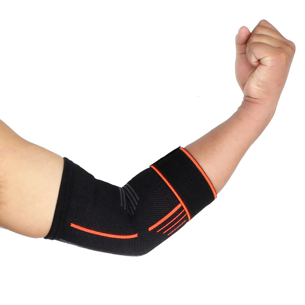 Premium Elastic Elbow Brace for Sports, Compression Arm Sleeve, Breathable Elbow Pads for Safety and Support, Adjustable