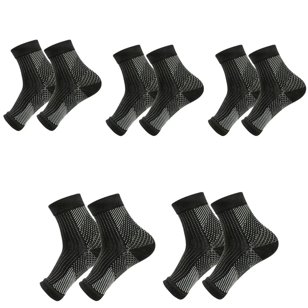 Premium Ankle Support Compression Sleeves – Breathable Sports Brace for Men & Women, Running & Outdoor Protection, 1/3/5 Pairs, Adjustable Fit, Comfortable Support - StrengthXPhysiotherapy