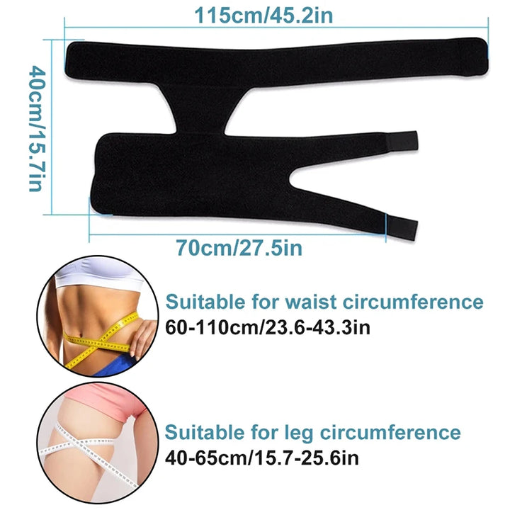 Premium Groin Hip Brace for Sciatica Pain Relief - Adjustable Compression Wrap for Injury Recovery, Supports Hamstring