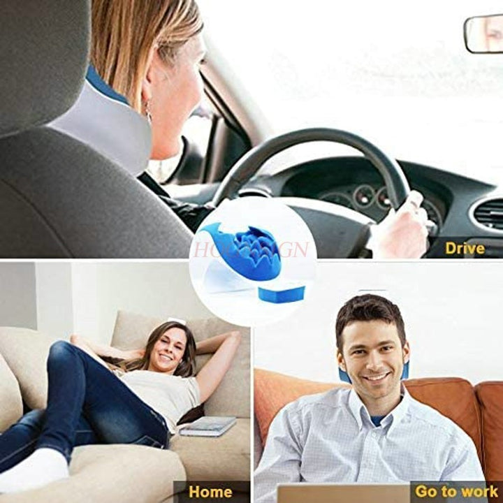 Premium Neck Support Pillow – Chiropractic Relaxer & Shoulder Traction Stretcher – Therapeutic Cervical Spine Alignment 