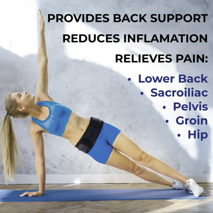 Premium Sacroiliac Hip Brace for Lower Back Pain Relief | Adjustable Si Belt for Sciatic Nerve, Pelvic, Lumbar, and Hip  