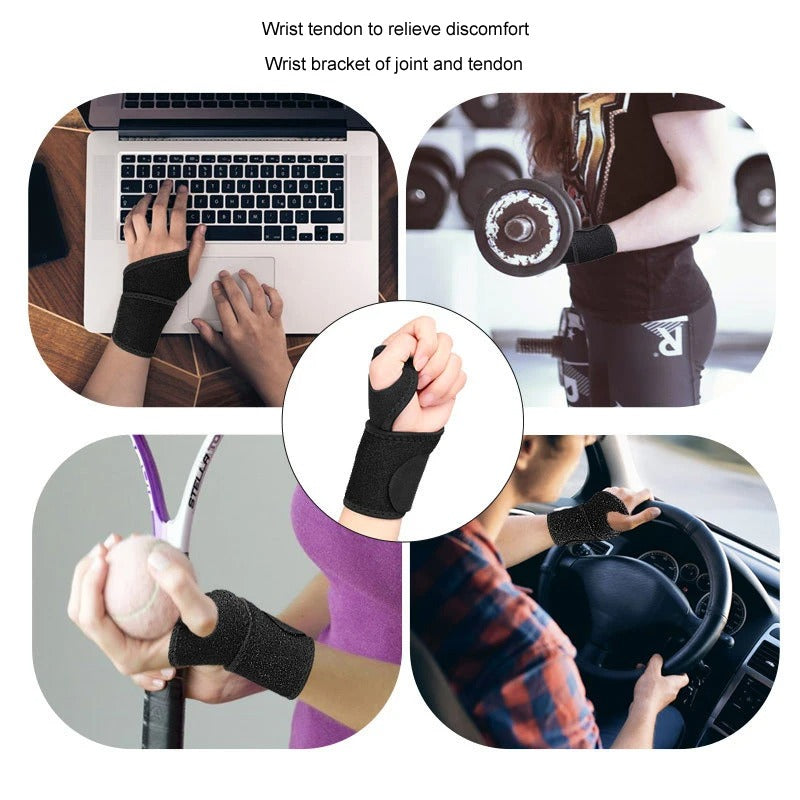 Premium Sports Wrist Support – Neoprene Elastic Bandage for Basketball, Fitness & Hand Palm Protection, Adjustable Winding Wristband, Thumb Fixing, Sweat-Absorbent, Comfortable Design - StrengthXPhysiotherapy