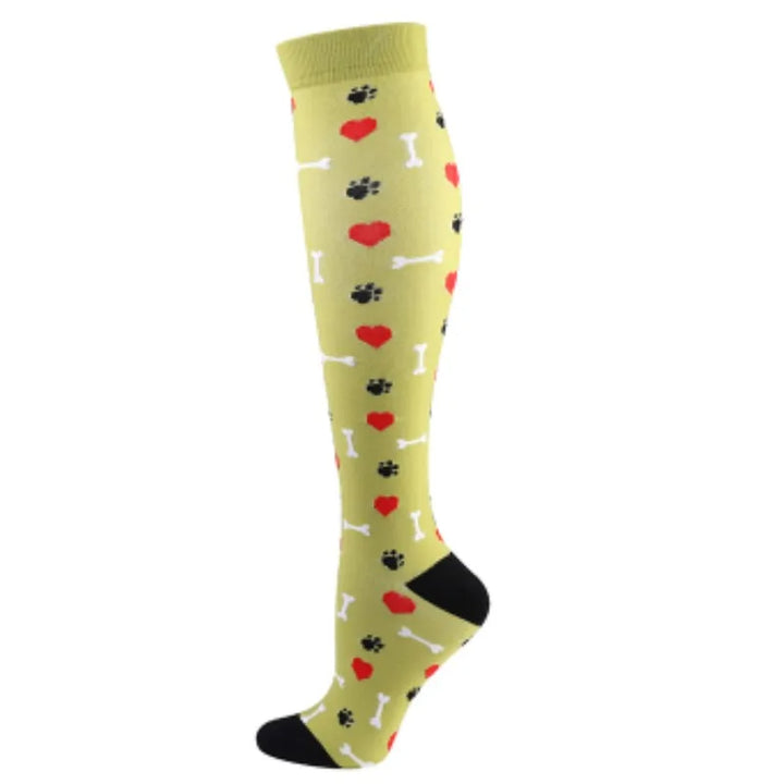 Premium Cycling Compression Socks for Men & Women – Prevent Varicose Veins, Edema & Diabetes – Knee Support for Running,