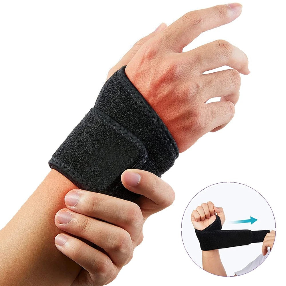 High-Quality Unisex Wrist Brace Support for Carpal Tunnel, Sprain, Strain Pain Relief – Adjustable Compression Wrap for Gym,