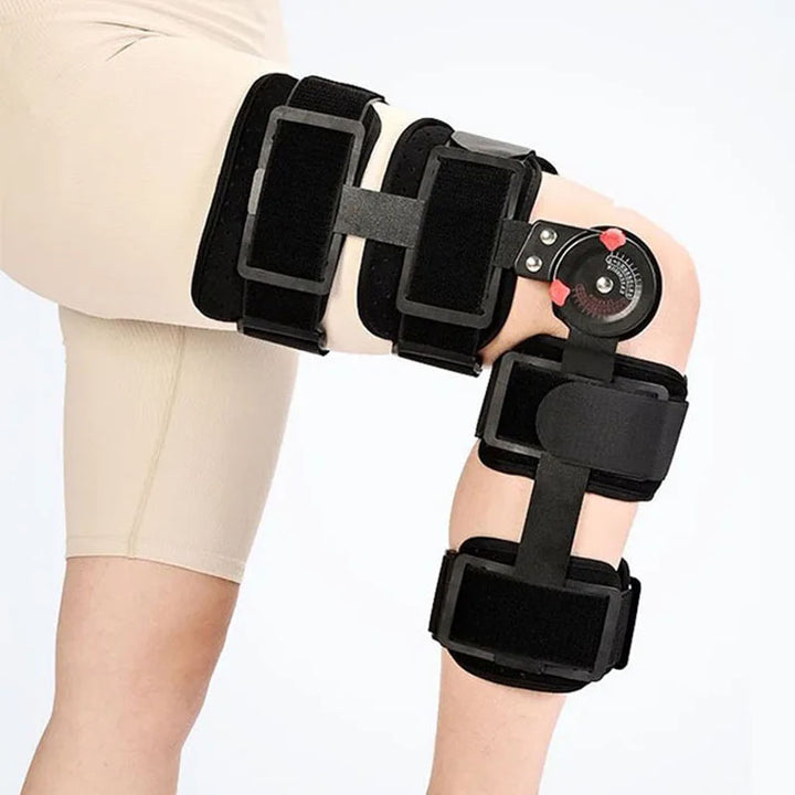 Premium Adjustable Hinged Knee Brace for Postoperative Recovery, ROM Immobilizer for ACL, MCL, Meniscus Tear, and Ligament 