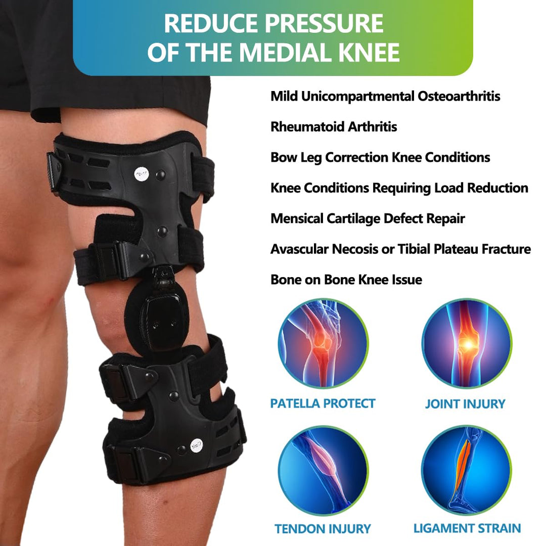 Premium Adjustable Knee Brace for ACL, Meniscus & Ligament Injuries | ROM Hinged Orthopedic Support for Men & Women | Optimal Stability & Comfort - StrengthXPhysiotherapy