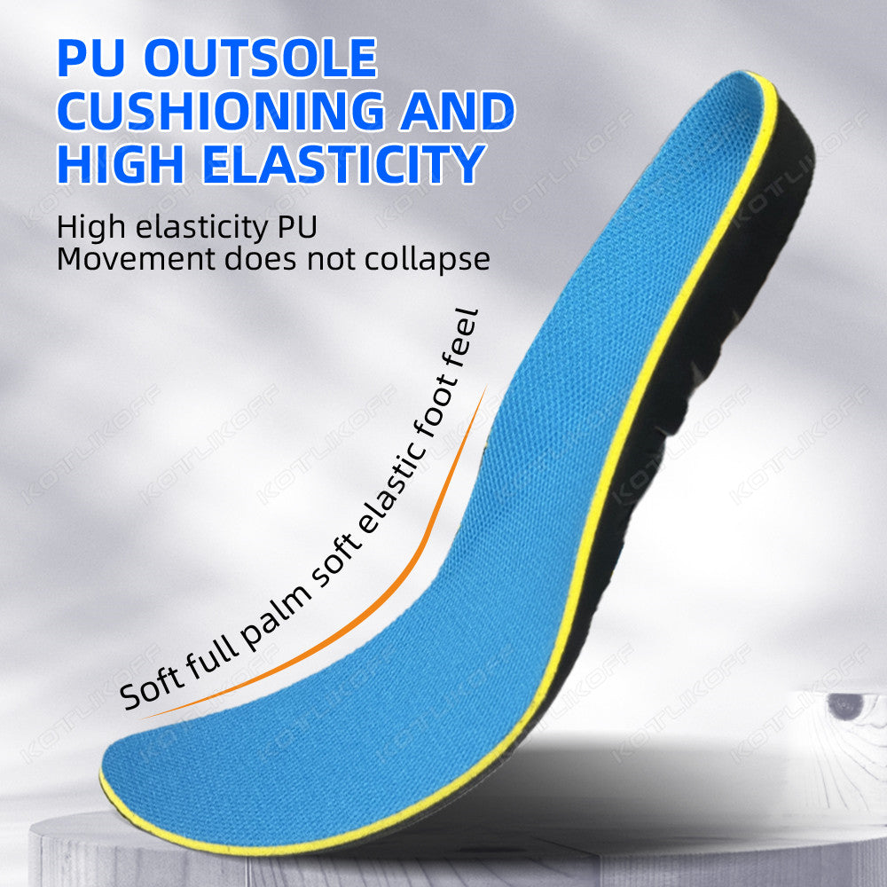 Premium High Arch Support Orthopedic Insoles for Plantar Fasciitis Relief, Cushioning Foot Inserts for Flat Feet, Deep Heel 