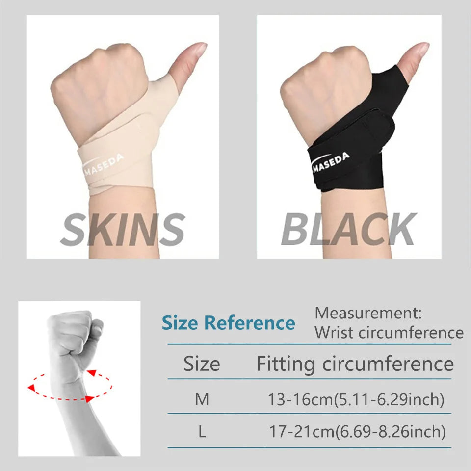 Premium Wrist Thumb Brace – Ultra-Thin Compression Support for Tendonitis, Carpal Tunnel & Arthritis Pain Relief – Adjustable