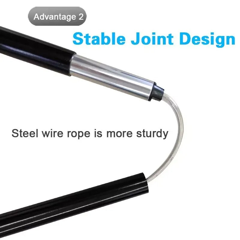 Premium Ultralight Folding Trekking Pole – Adjustable Telescopic Walking Stick, Aviation-Grade Aluminum Alloy, EVA Anti-Slip Handle, Portable for Hiking, Camping, and Outdoor Adventures - StrengthXPhysiotherapy