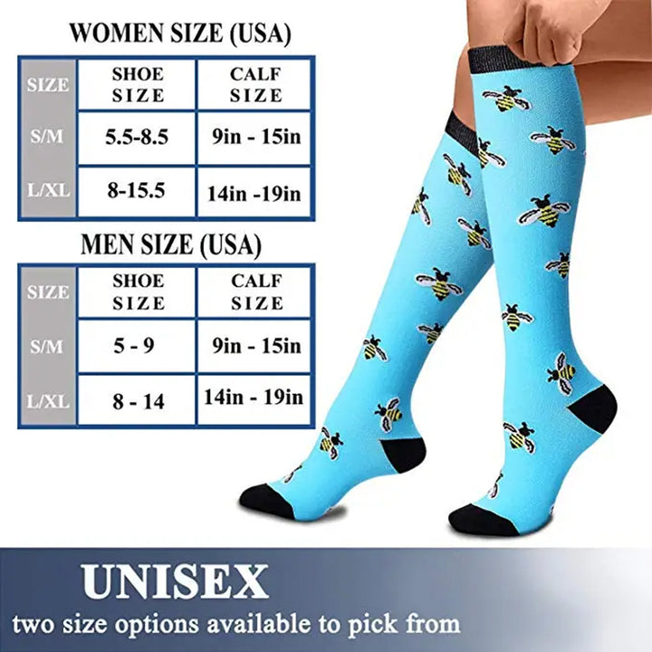 Premium Compression Socks for Men & Women – Medical Support for Edema, Diabetes, Varicose Veins – Ideal for Cycling, Running