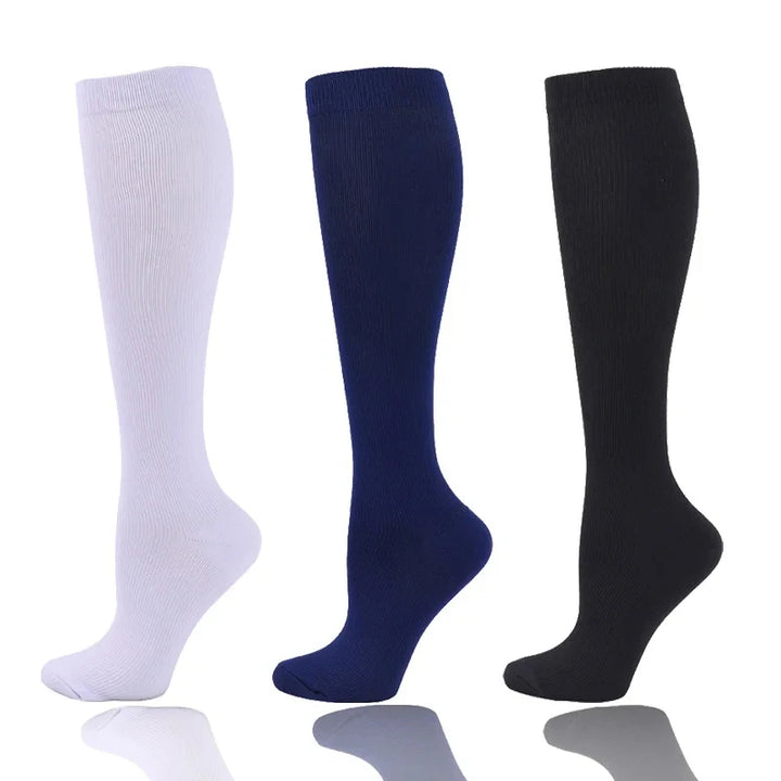 Premium Compression Socks for Men & Women – Elastic Sports, Running, Hiking, Pregnancy & Flight Socks for Varicose Veins, Swollen Legs, Marathon Support - StrengthXPhysiotherapy