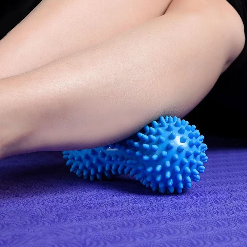 Premium Double Lacrosse Massage Peanut Ball for Deep Tissue Muscle Relief, Self Myofascial Release, Physical Therapy, and