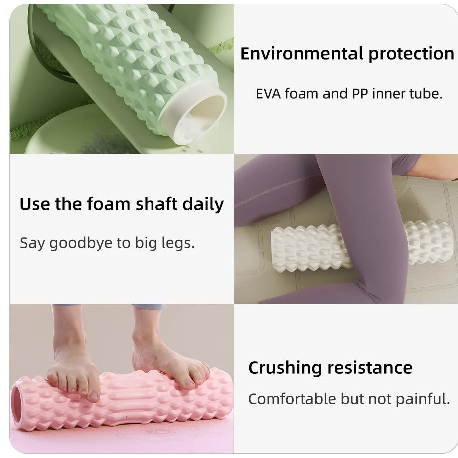 Premium Foam Roller for Deep Muscle Massage, Myofascial Release, Back & Leg Relaxation, Durable EVA, Pressure-Resistant Design, Grid Training, Home Exercise - StrengthXPhysiotherapy