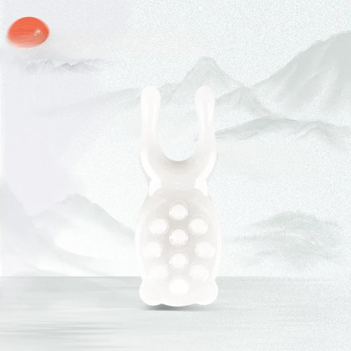 Premium Resin Face Lifting Gua Sha Tool - Y-shaped Fork Massage Plate for Facial Sculpting, Nose Massage, and Trigger Point