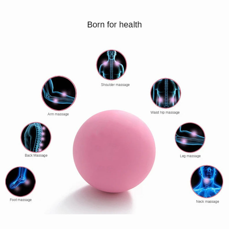 Premium Rubber Massage Ball for Muscle Relaxation, Pain Relief, and Trigger Point Therapy – Lacrosse Fascia Ball for Yoga, Fitness, Physiotherapy & Stress Relief - StrengthXPhysiotherapy