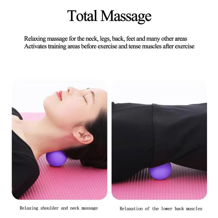 Premium TPE Fascia Massage Ball for Muscle Relaxation, Stress Relief, and Trigger Point Therapy – Lacrosse Ball for Yoga, Fitness, and Pain Relief - StrengthXPhysiotherapy