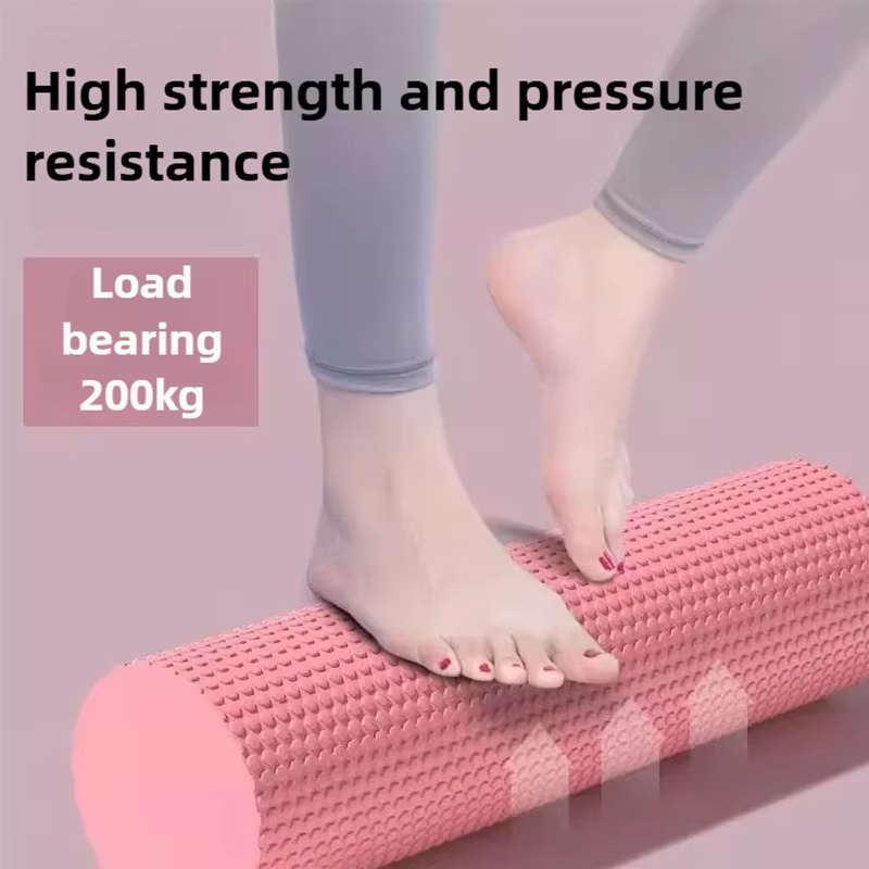 Premium EVA Foam Yoga Roller for Pilates & Home Workouts, 9.5cm Diameter, 29.7cm Length, Enhanced Hexagonal Design for Effective Muscle Recovery and Flexibility - StrengthXPhysiotherapy
