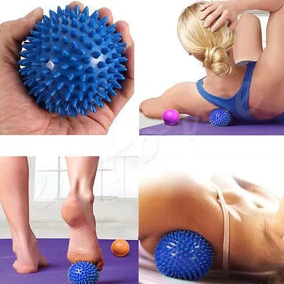 Premium Spiky Massage Ball for Myofascial Release, Deep Tissue Therapy, Stress Relief, and Muscle Soreness Relief - PVC Lacrosse Ball for Feet, Hands, Back, and Whole Body Massage - StrengthXPhysiotherapy