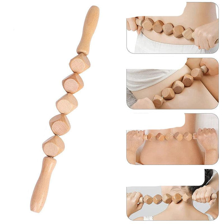 Premium Wood Therapy Massage Tools Set for Body Shaping, Anti-Cellulite, Lymphatic Drainage, Ergonomic Massage Rollers