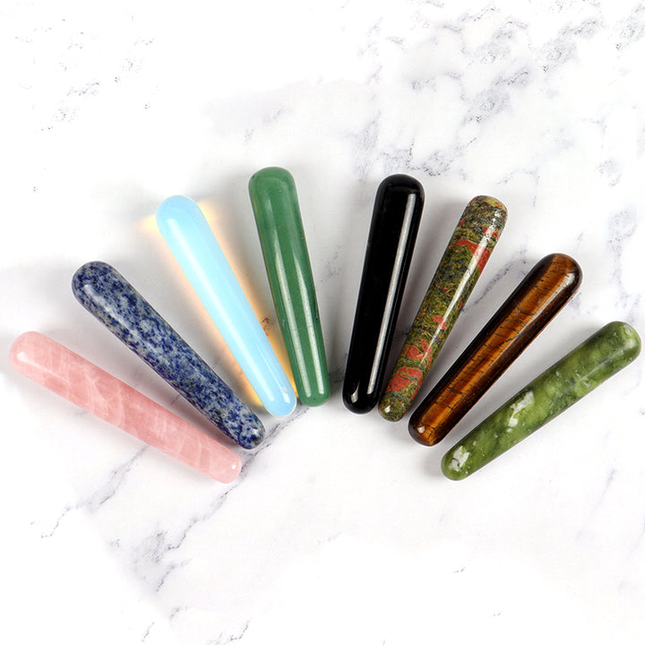 Premium Natural Quartz Yoni Wand Crystal Massage Stick for Acupuncture, Face Scraping, and Beauty Care – Made from Rose Quartz
