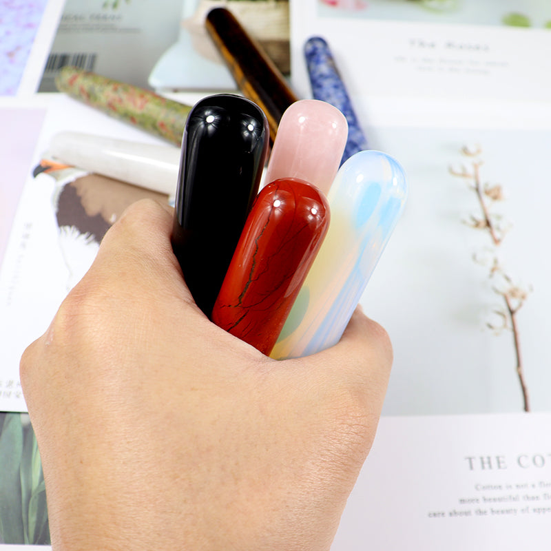 Premium Natural Quartz Yoni Wand Crystal Massage Stick for Acupuncture, Face Scraping, and Beauty Care – Made from Rose Quartz