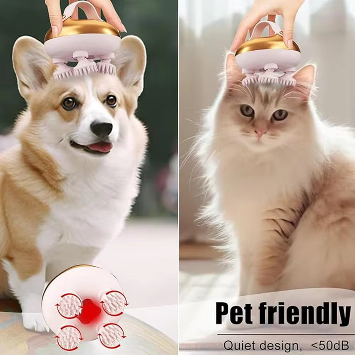 Premium Rechargeable Electric Scalp Massager for Hair Growth, Stress Relief & Headache Relief – Waterproof Handheld Massager