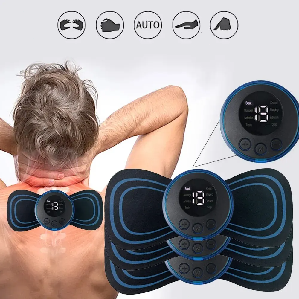 Premium Electric Microfluidic Massager for Full Body - 8 Modes & 19 Strength Levels, Deep Tissue Massage for Neck, Shoulder 