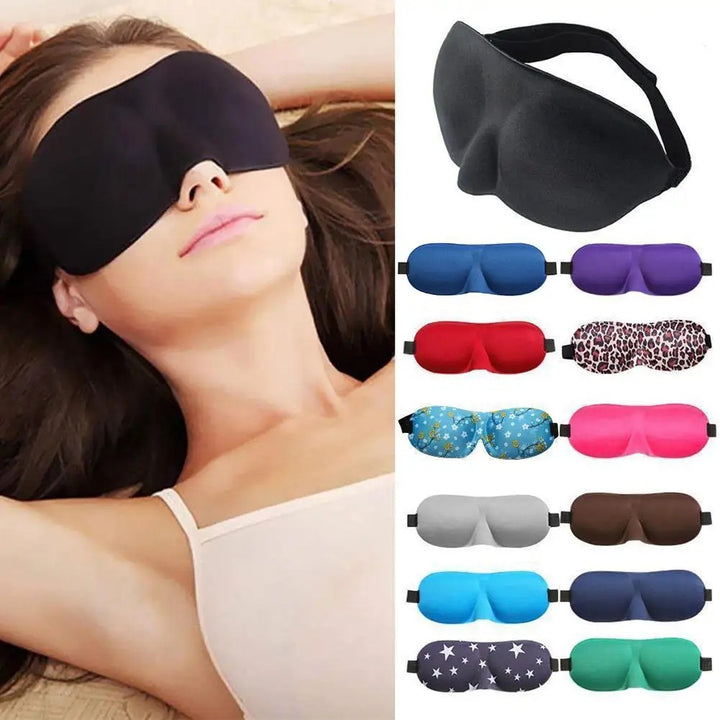 Premium 3D Sleep Mask – Soft Memory Foam Eye Mask for Sleep, Travel, and Migraine Relief – Blockout Light, Comfortable and 