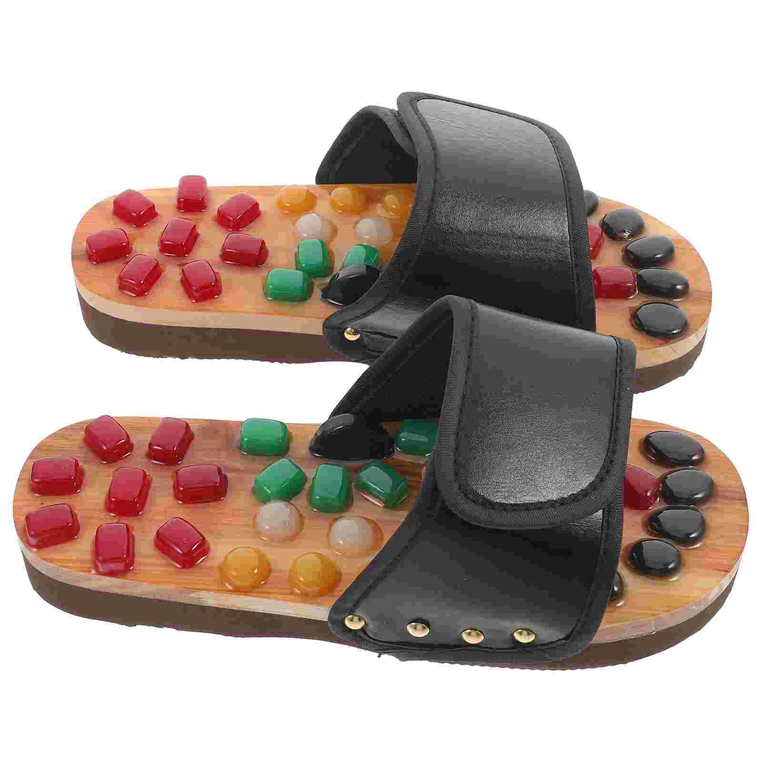 Premium Reflexology Foot Massager Sandals - Adjustable Acupressure Slippers for Stress Relief and Comfort - Non-Slip EVA