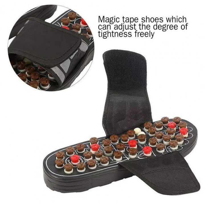 Premium Foot Massage Slippers for Reflexology and Moxibustion – Comfortable Walking Shoes for Pain Relief and Relaxation, 