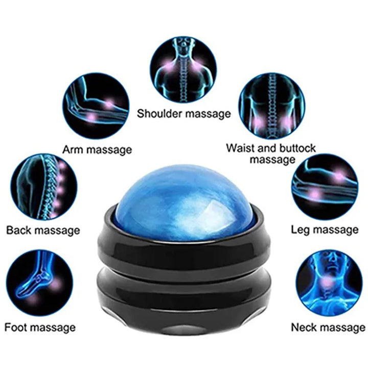 High-Quality Manual Massage Roller Ball for Body Pain Relief - Muscle Relaxation Therapy for Back, Foot, Waist & Hip, Stress