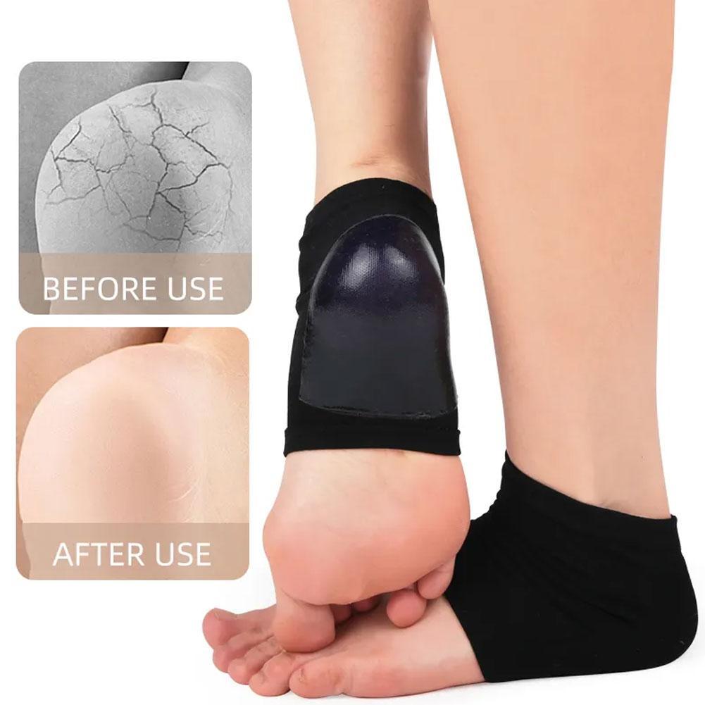 High-Quality Silicone Anti-Cracking Moisturizing Heel Socks - Relieve Heel Pain, Prevent Dry Skin Cracking, & Hydrating Spa 