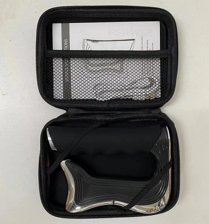 Premium Electric Fascia Massager with NMES Muscle Stimulation, Gua Sha Scraping Tool for Lymphatic Drainage & Pain Relief, 