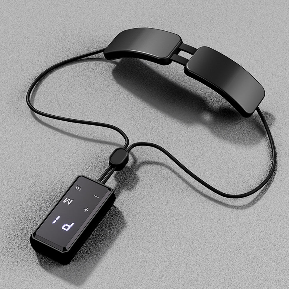 Premium Electric Neck Massager with Smart TENS+EMS Pulse, 6 Modes & 19 Intensity Levels, Lightweight Cervical Spine Relief