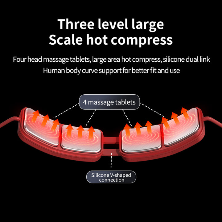 Premium Electric Neck Massager with Smart TENS+EMS Pulse, 6 Modes & 19 Intensity Levels, Lightweight Cervical Spine Relief